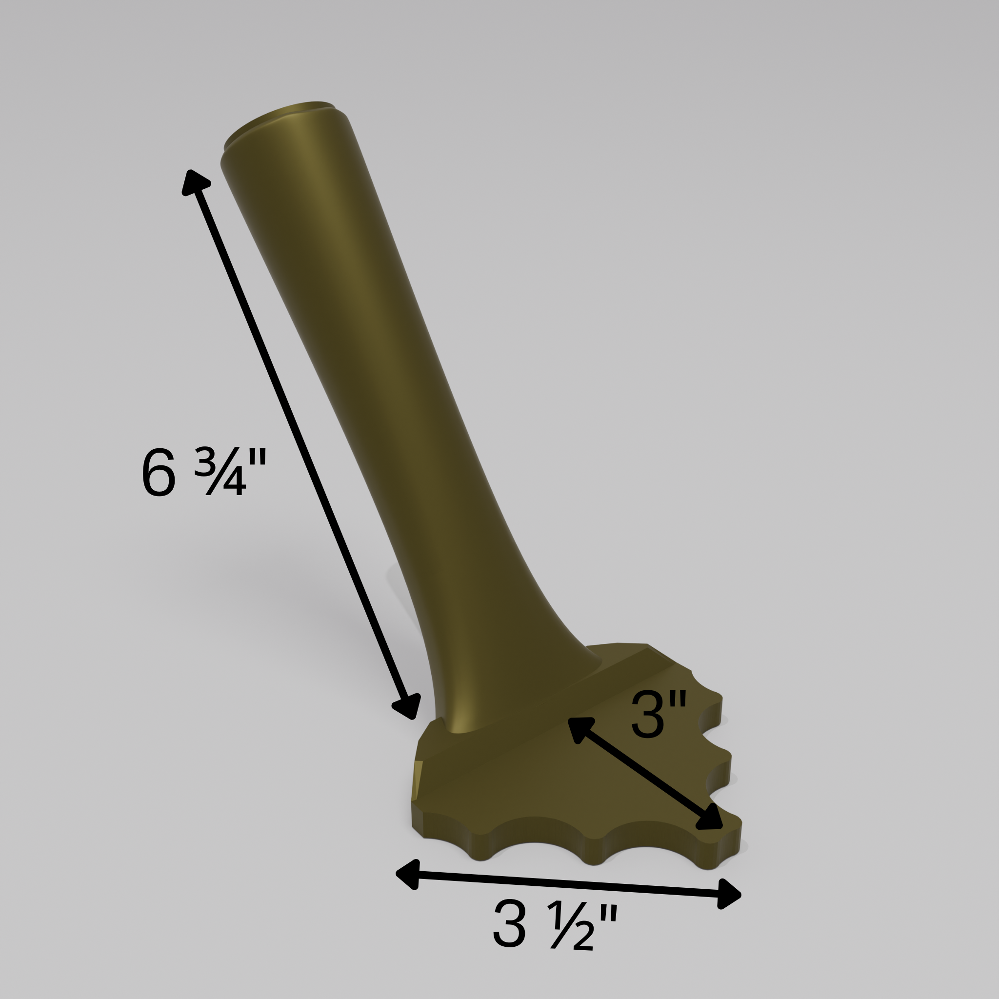Fluted 1" (Gentle) – 90° Inner Corner Trowel