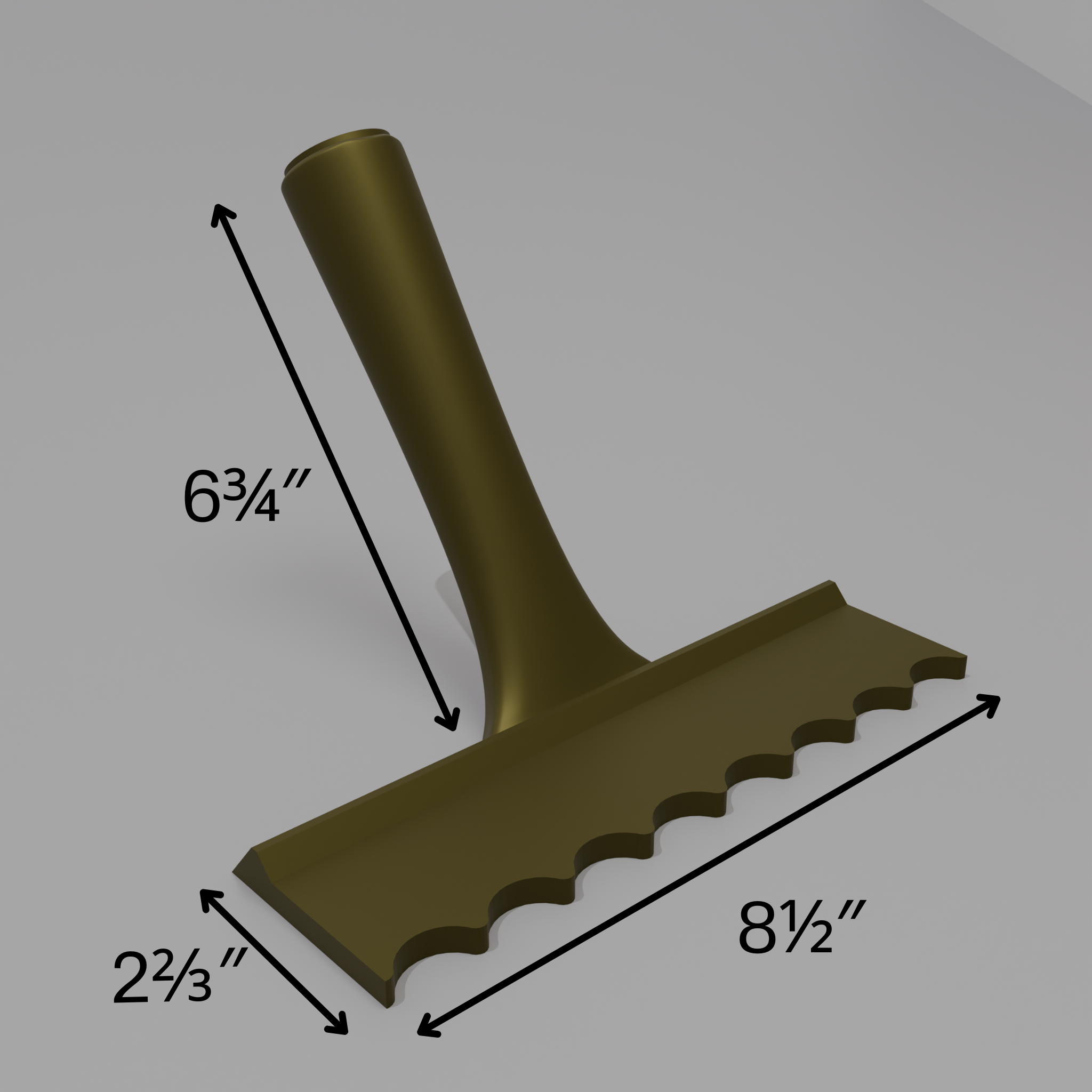 Fluted 1" (Gentle) – Basic Trowel
