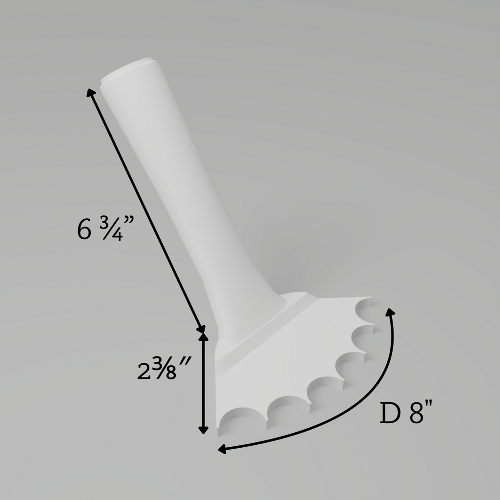 Fluted 1" – Inner Rounded Trowel