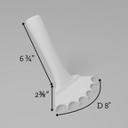 Fluted 1" – Inner Rounded Trowel