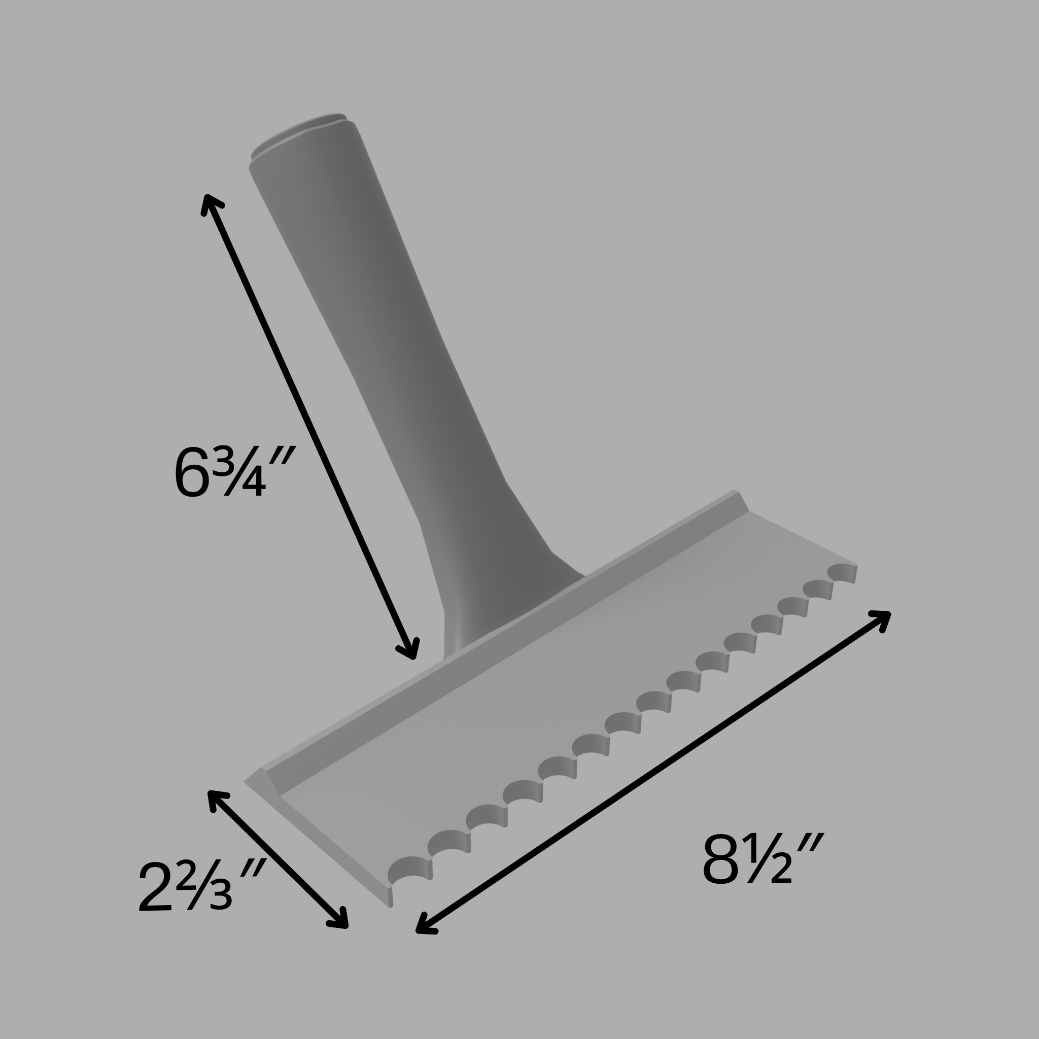 Fluted 1/2" – Basic Trowel