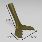 Fluted 1" (Gentle) – 90° Outer Corner Trowel