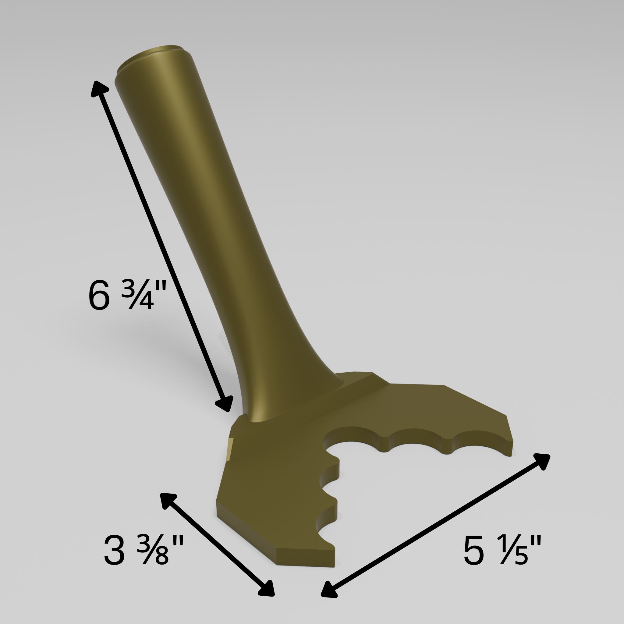 Fluted 1" (Gentle) – 90° Outer Corner Trowel