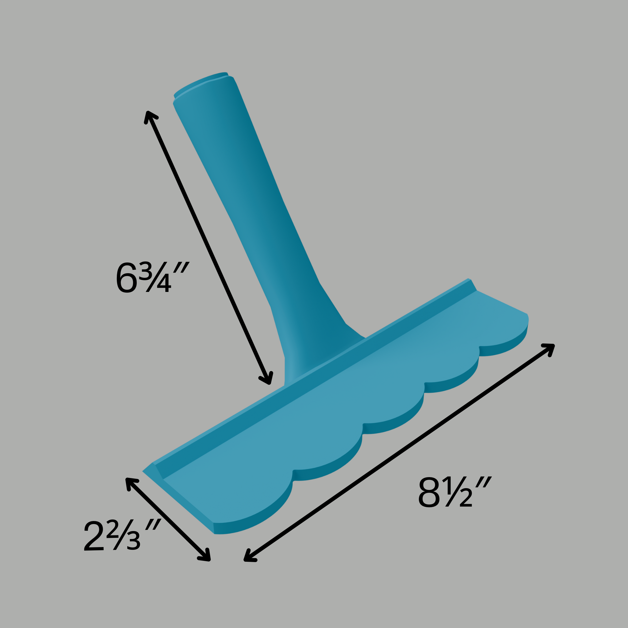 Ridged 2" – Basic Trowel
