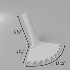 Fluted 1" – Inner Rounded Trowel