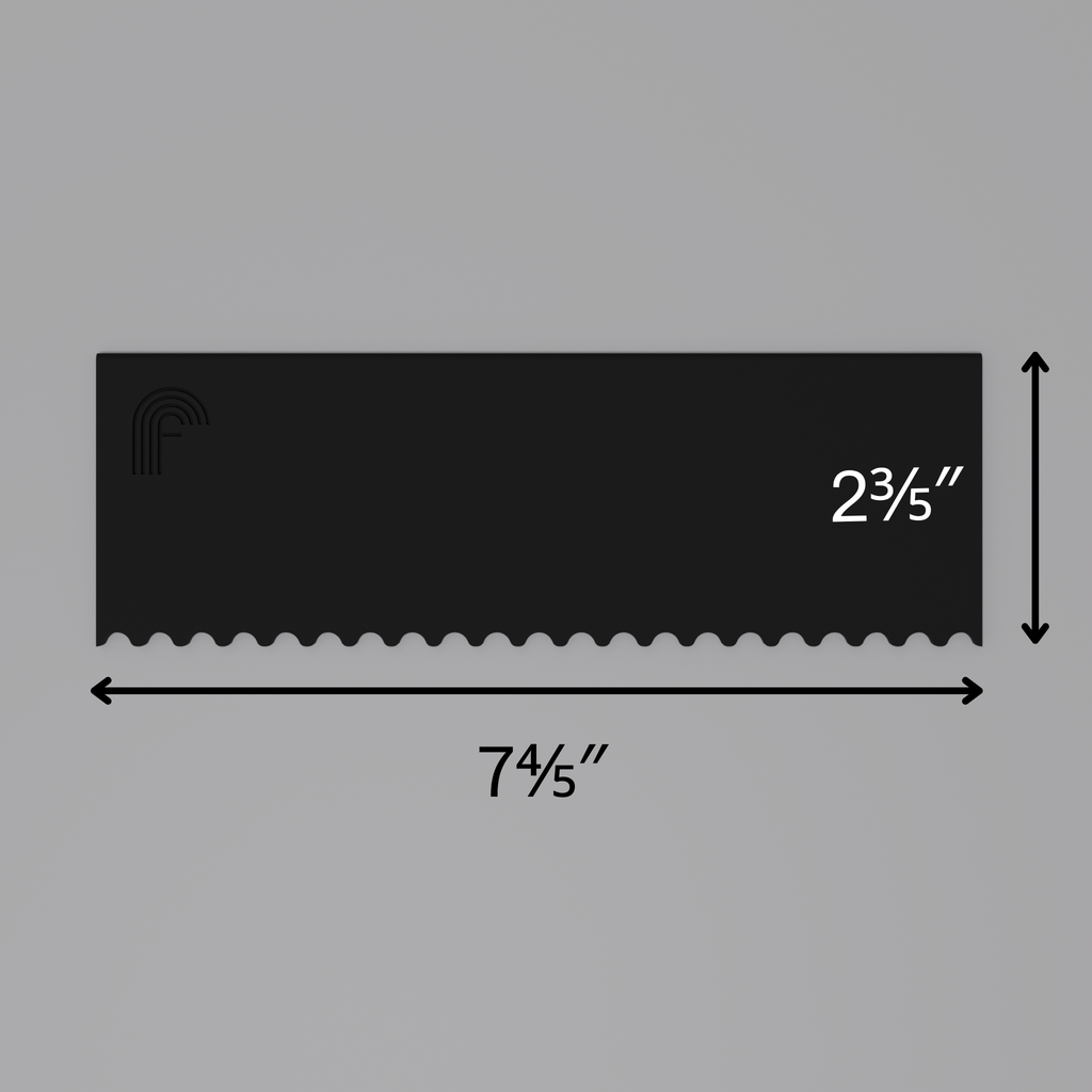 Fluted 1/4" – Profile Plate (Set of 3)