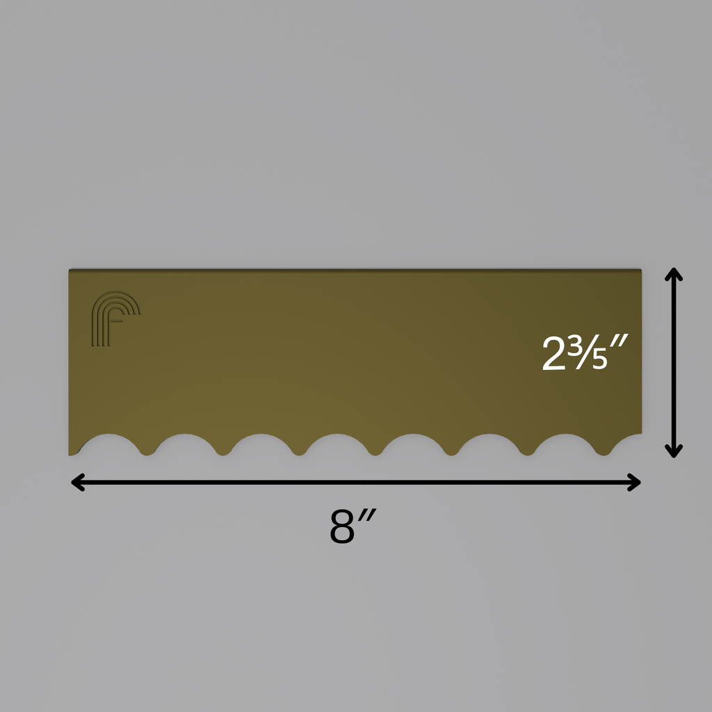 Fluted 1" (Gentle) – Profile Plate (Set of 3)