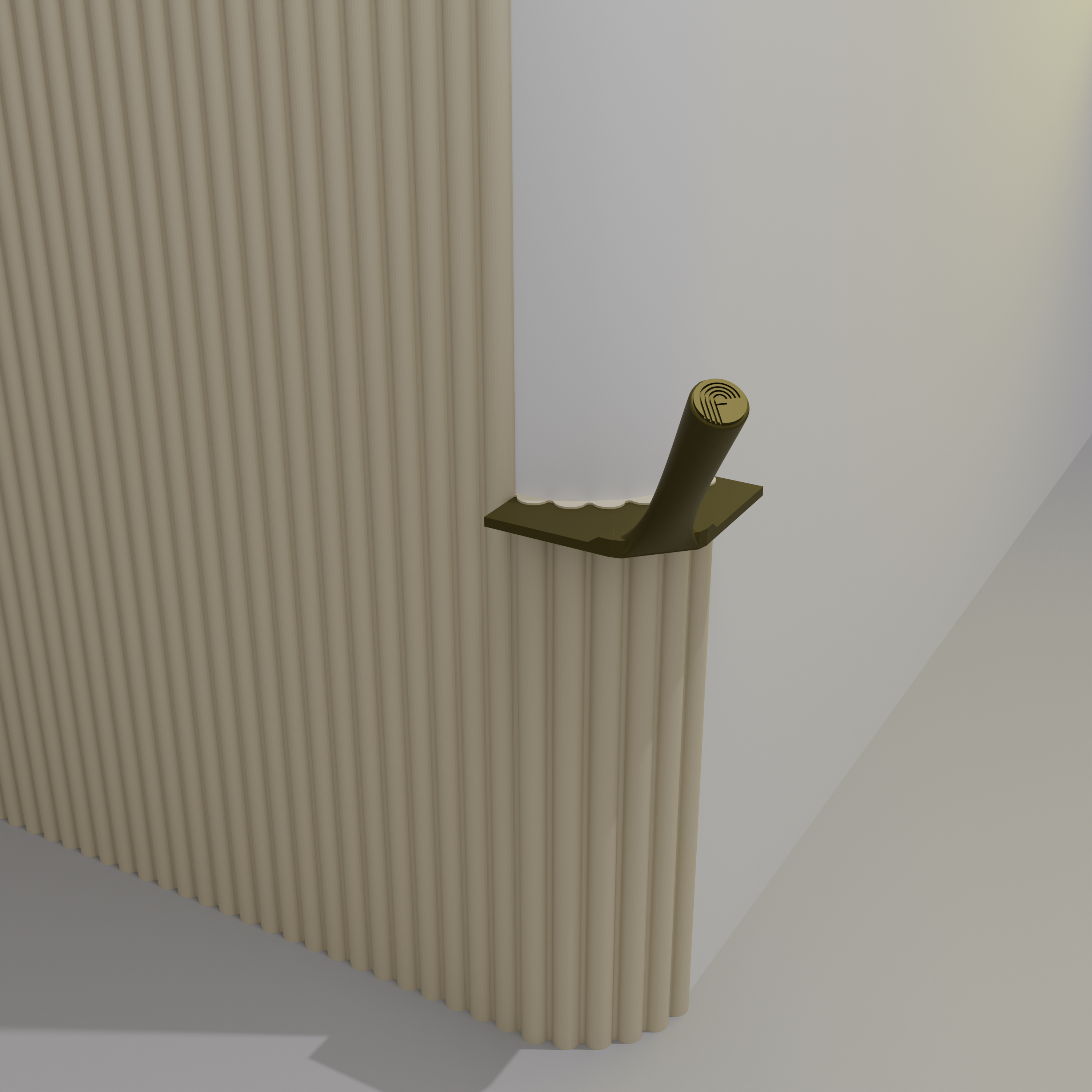 Fluted 1" (Gentle) – Outer Rounded Corner Trowel