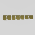 Fluted 1" (Gentle) – Connectors (Set of 7)