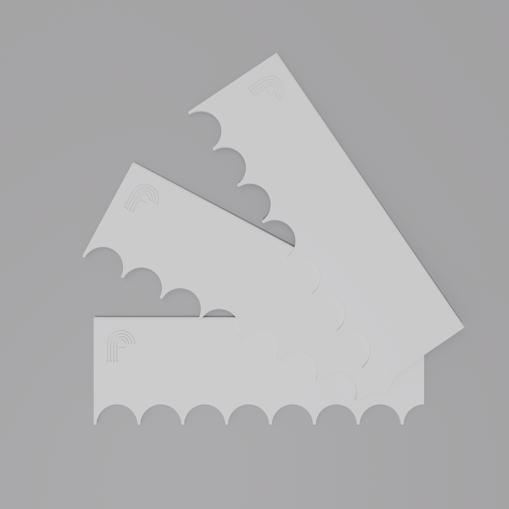 Fluted 1" – Profile Plates (Set of 3)