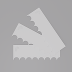 Fluted 1" – Profile Plates (Set of 3)