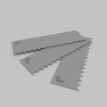 Fluted 1/2" – Profile Plate (Set of 3)
