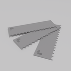 Fluted 1/2" – Profile Plate (Set of 3)