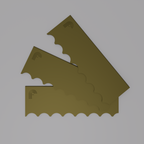 Fluted 1" (Gentle) – Profile Plate (Set of 3)