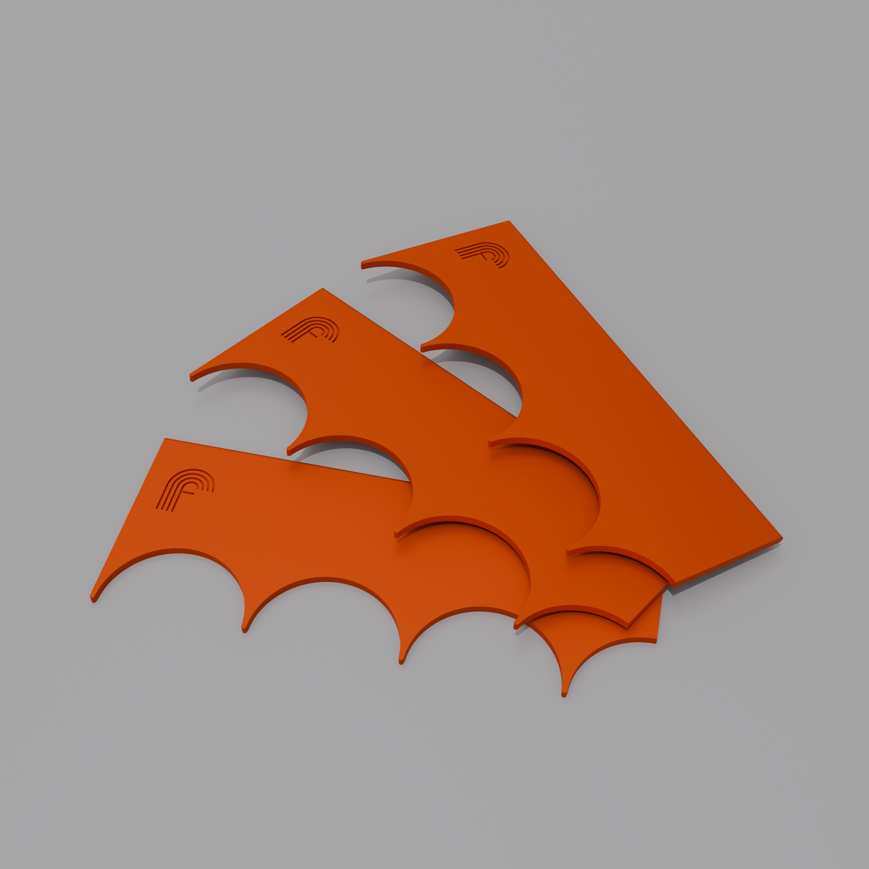 Fluted 2" (Classic) – Profile Plate (3 pc)
