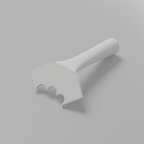 Fluted 1" – Outer Rounded Corner Trowel