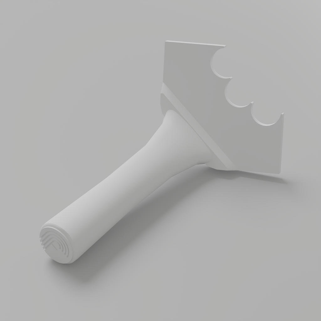 Fluted 1" – Outer Rounded Corner Trowel