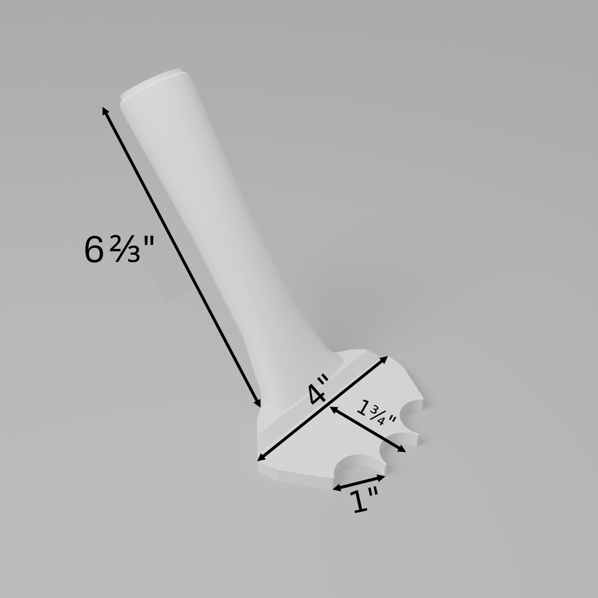 Fluted 1" – Inner Rounded Trowel