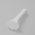 Fluted 1" – Inner Rounded Trowel