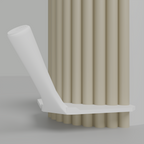 Fluted 1" – Outer Rounded Corner Trowel