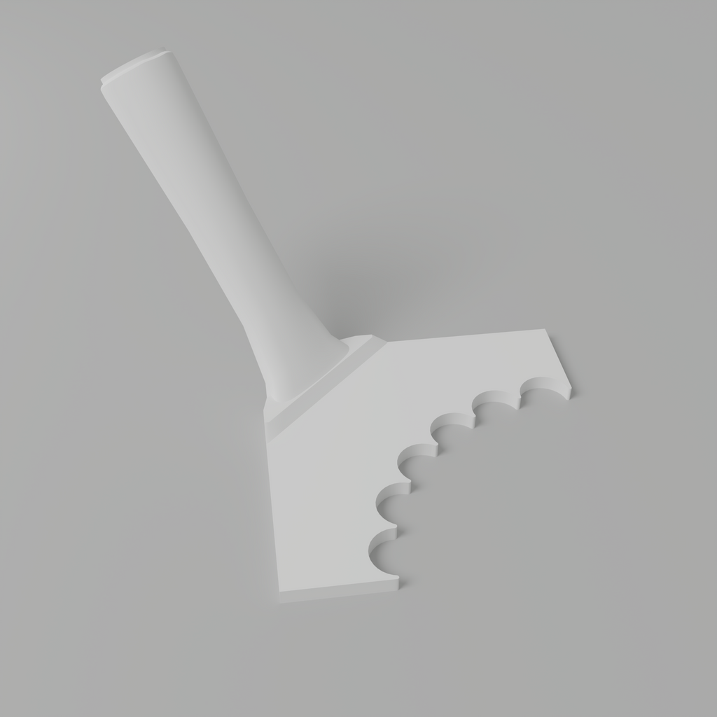 Fluted 1" – Outer Rounded Corner Trowel