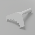 Fluted 1" – Outer Rounded Corner Trowel