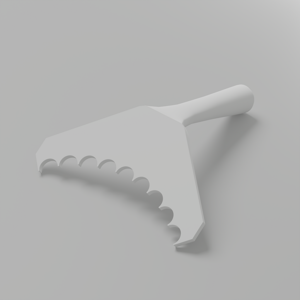 Fluted 1" – Outer Rounded Corner Trowel