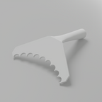 Fluted 1" – Outer Rounded Corner Trowel
