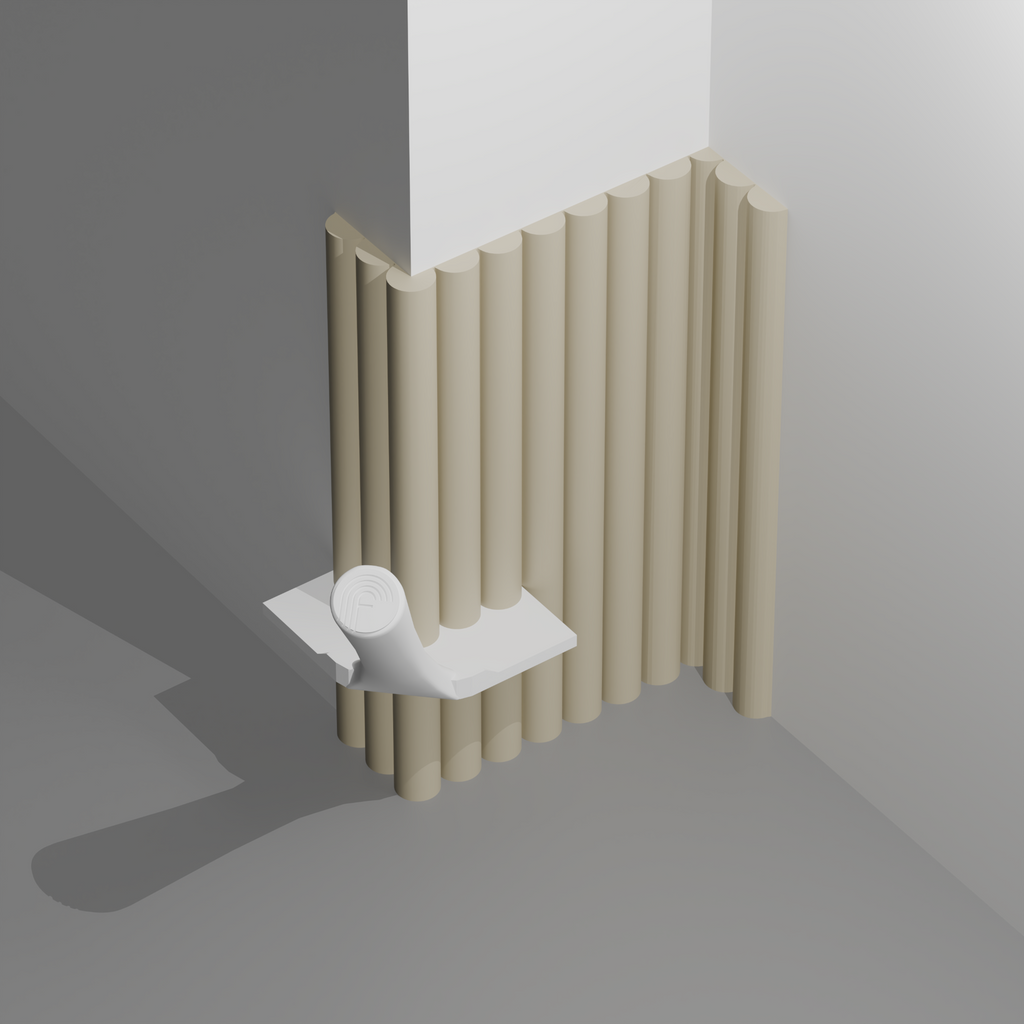Fluted 1" – 90° Outer Corner Trowel