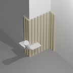 Fluted 1" – 90° Outer Corner Trowel