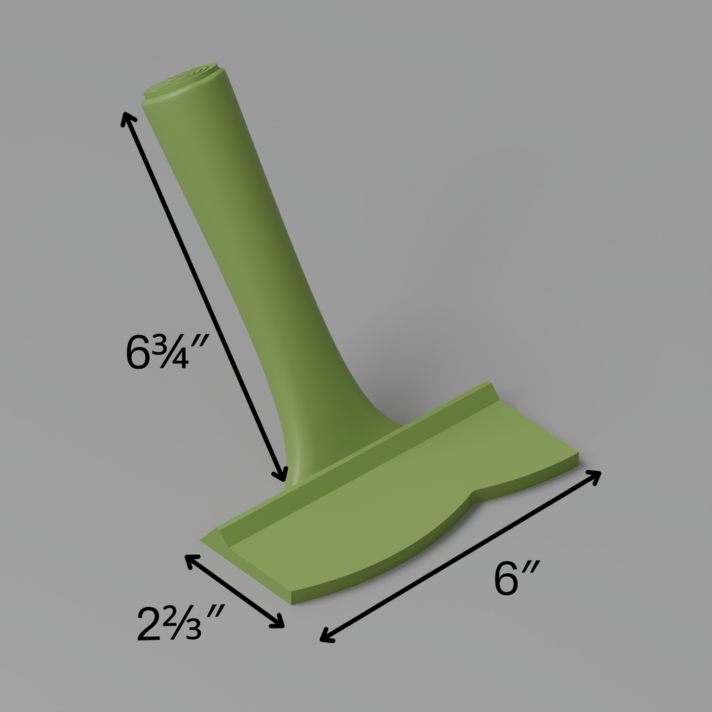 Ridged 4" – Edge Trowel 1+1/2