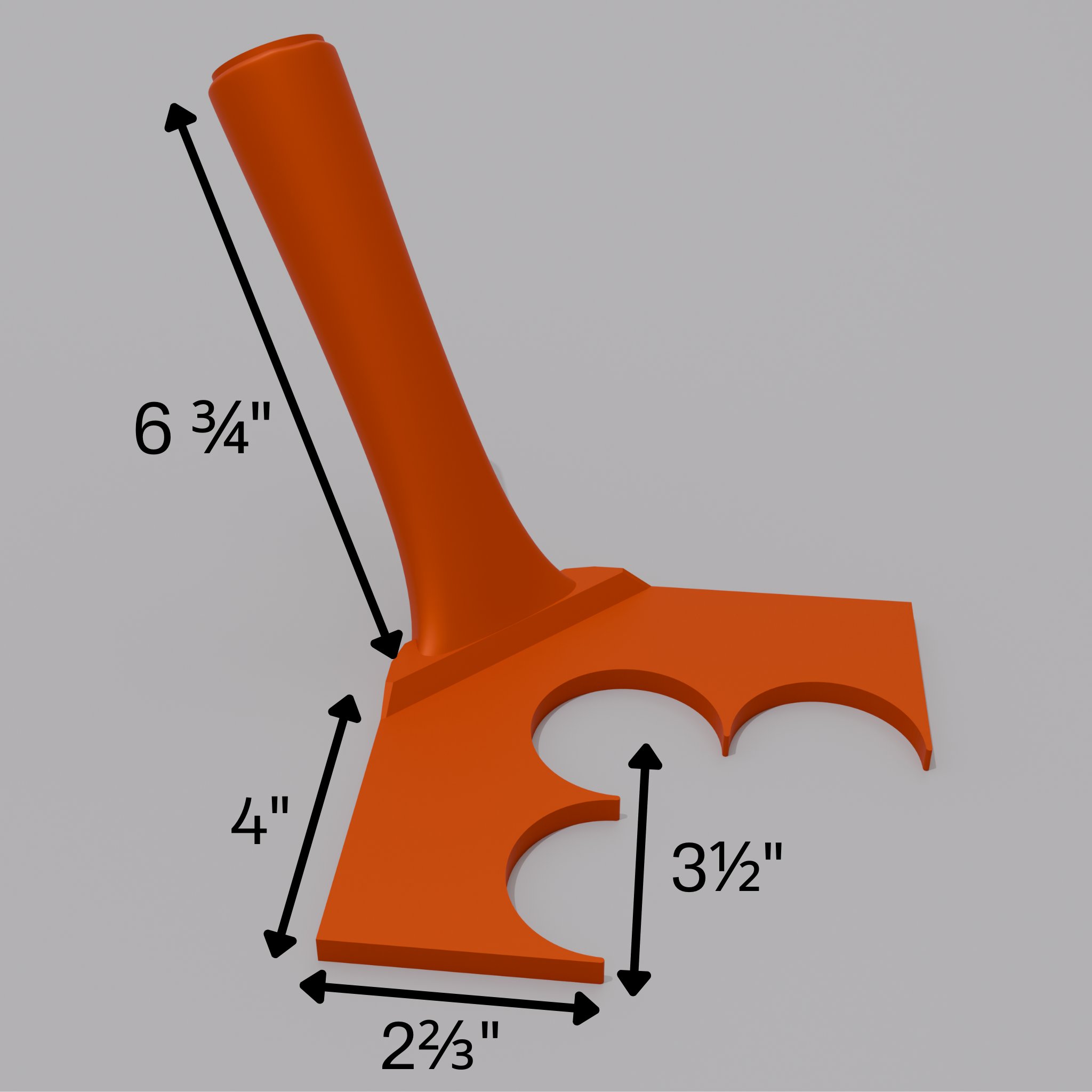 Fluted 2" (Classic) – 90° Outer Corner Trowel
