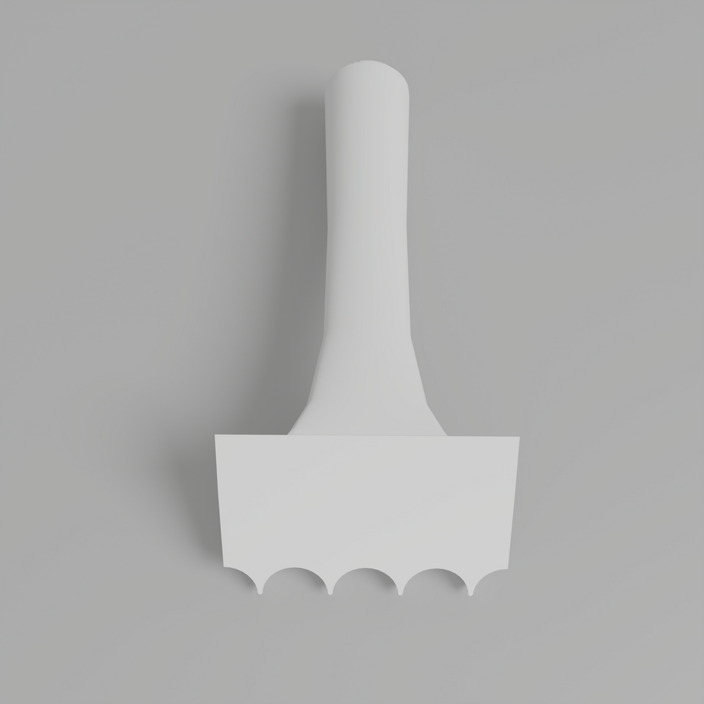 Fluted 1” - Edge Trowel 3+1/2