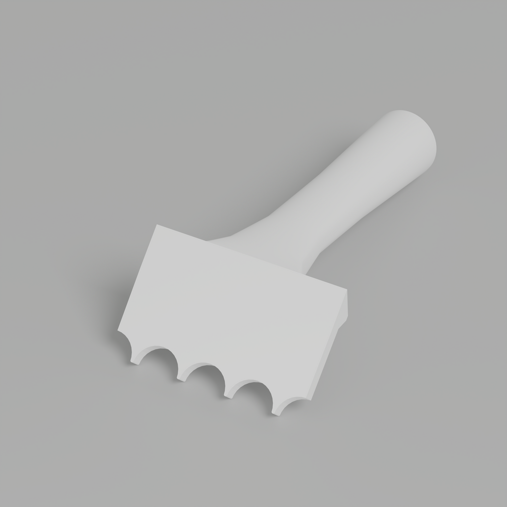 Fluted 1” - Edge Trowel 3+1/2