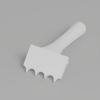 Fluted 1” - Edge Trowel 3+1/2