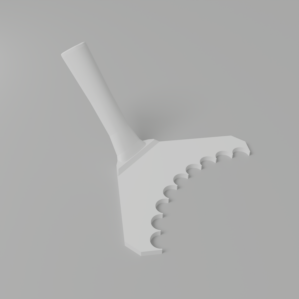 Fluted 1" – Outer Rounded Corner Trowel