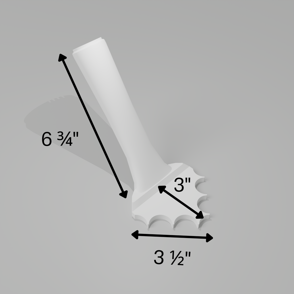 Fluted 1" – 90° Inner Corner Trowel
