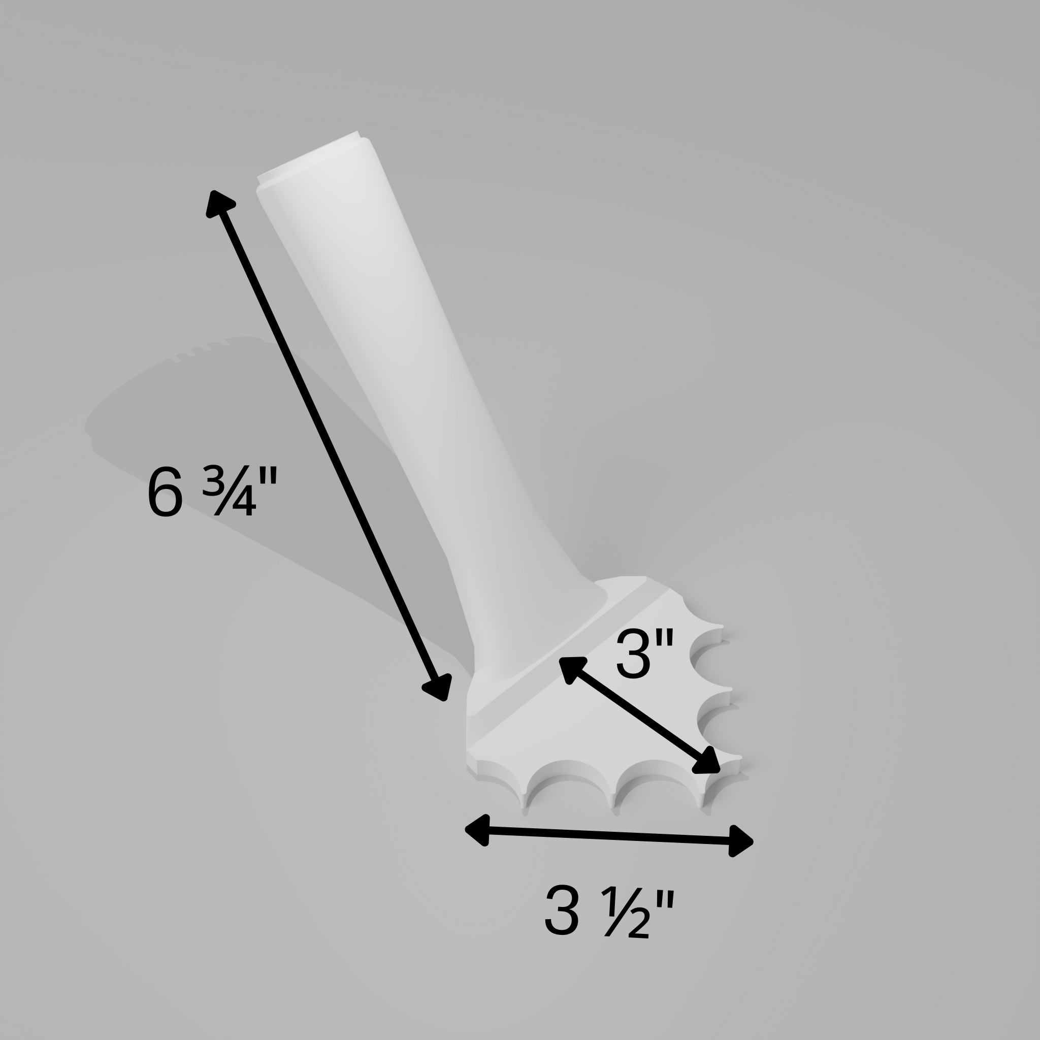 Fluted 1" – 90° Inner Corner Trowel