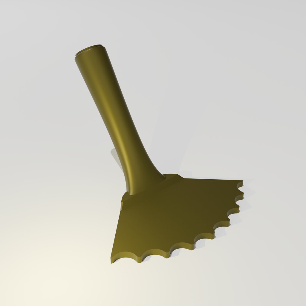 Fluted 1" (Gentle) – Inner Rounded Corner Trowel