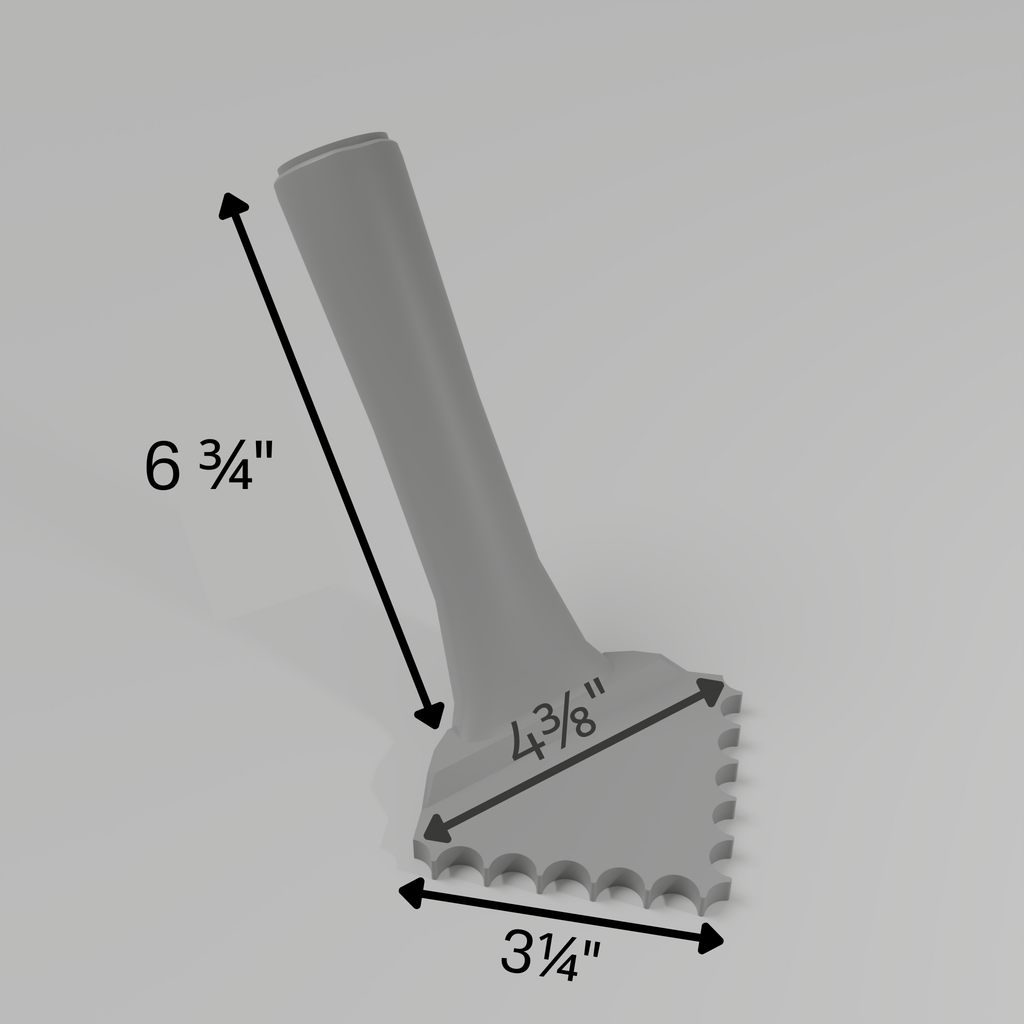 Fluted 1/2" – 90° Inner Corner Trowel