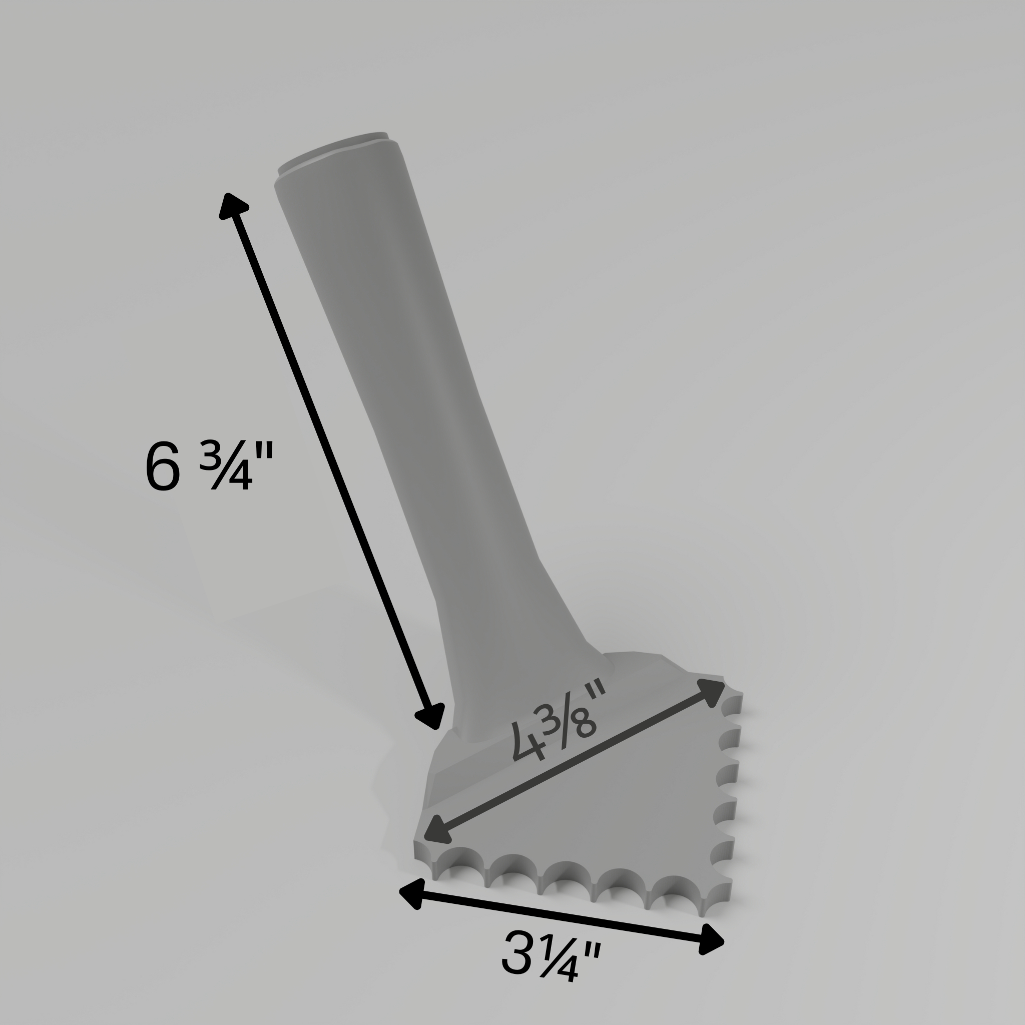Fluted 1/2" – 90° Inner Corner Trowel