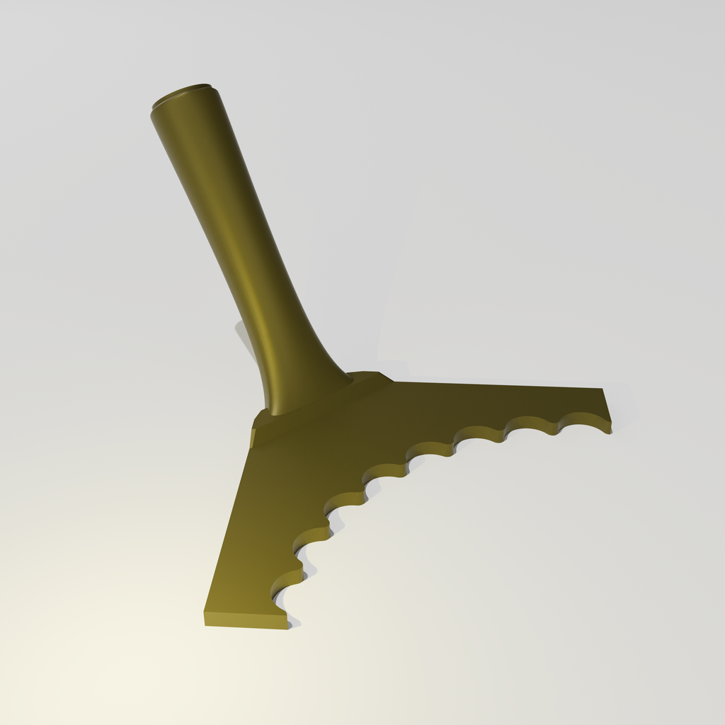 Fluted 1" (Gentle) – Outer Rounded Corner Trowel