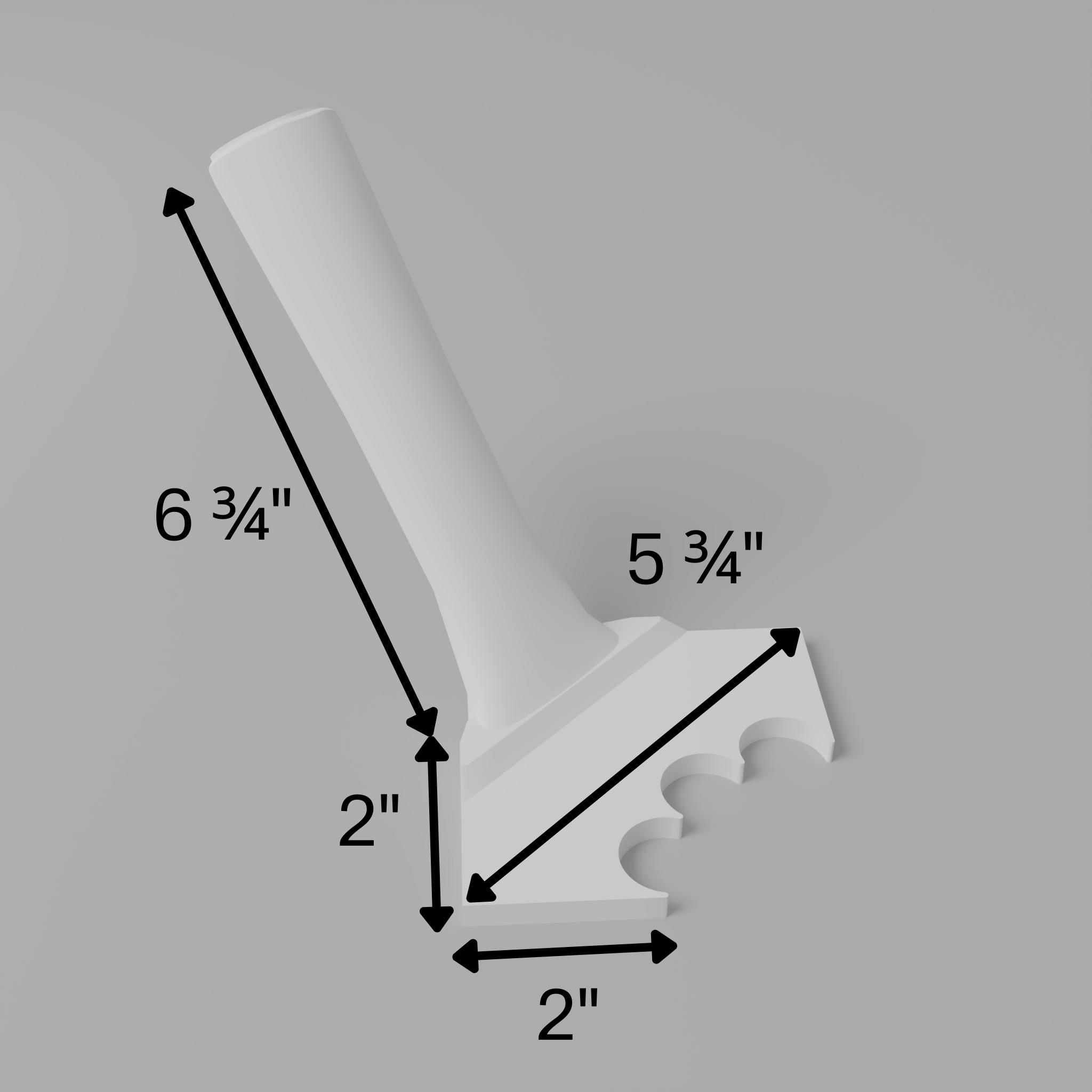 Fluted 1" – Outer Rounded Corner Trowel